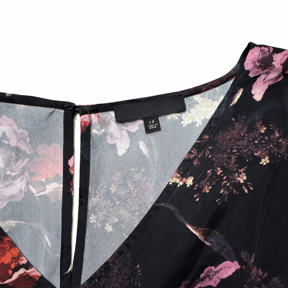✨ Madewell Black Floral Maxi Dress – Size 10 ✨ - Picture 3 of 4